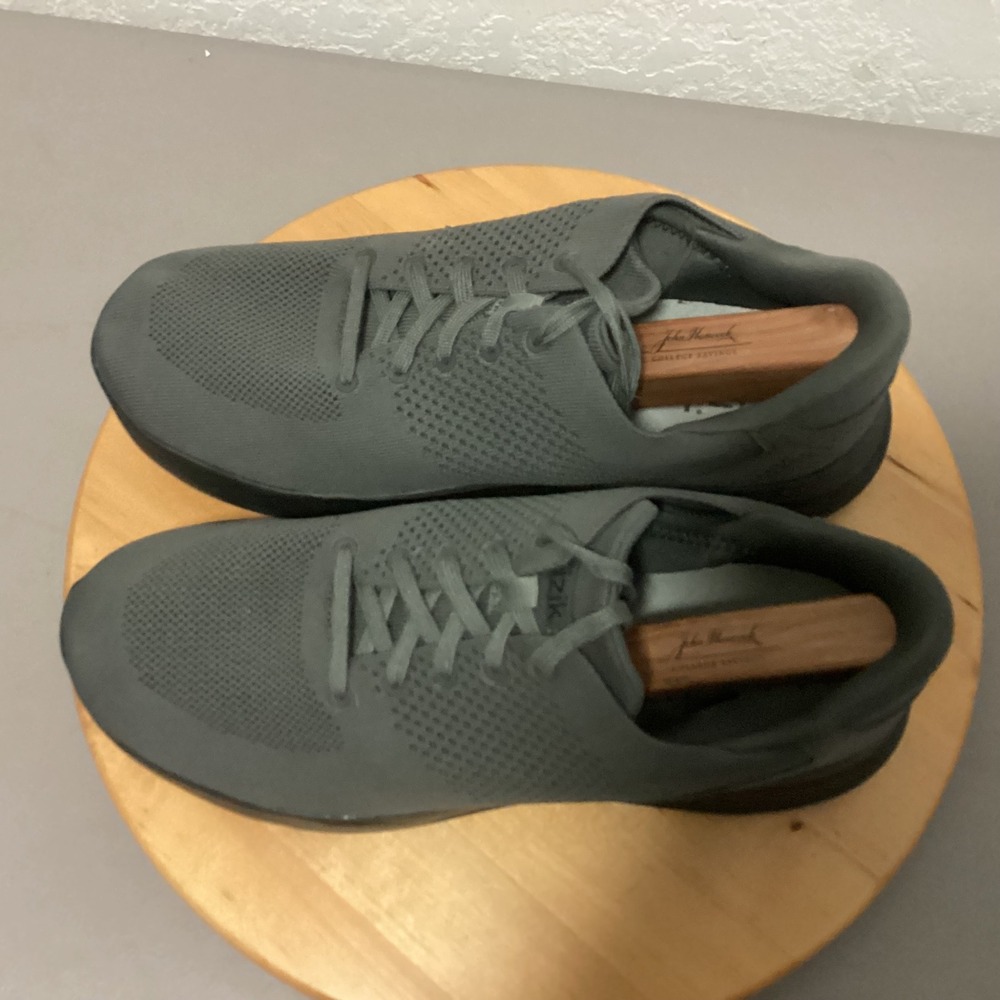 Kizik Men's Grey Wide‎ Fit Slip On Sneakers Shoes Size 13.5 Wide Lace-up Comfort - Picture 8 of 12